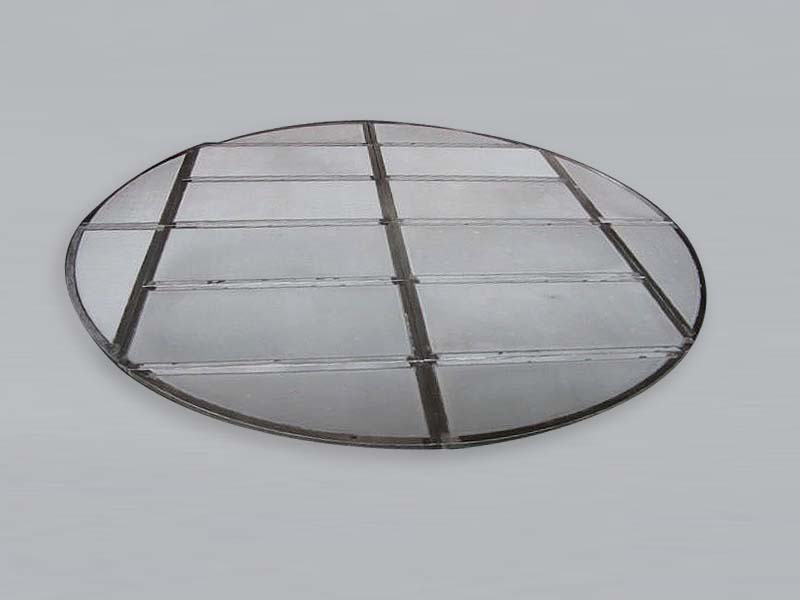 The ANF sintered filter plate is welded by small pieces together.