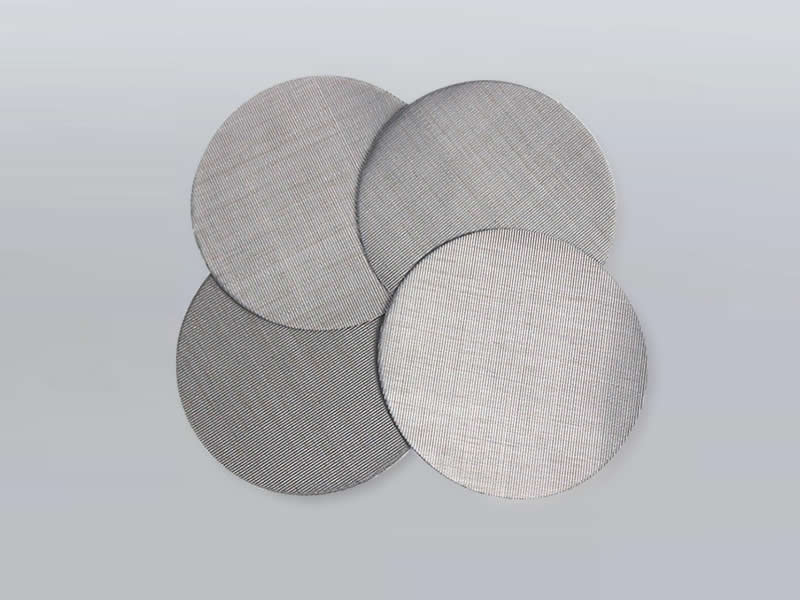 four pieces of dutch weave ss round extruder screen disc with single layer