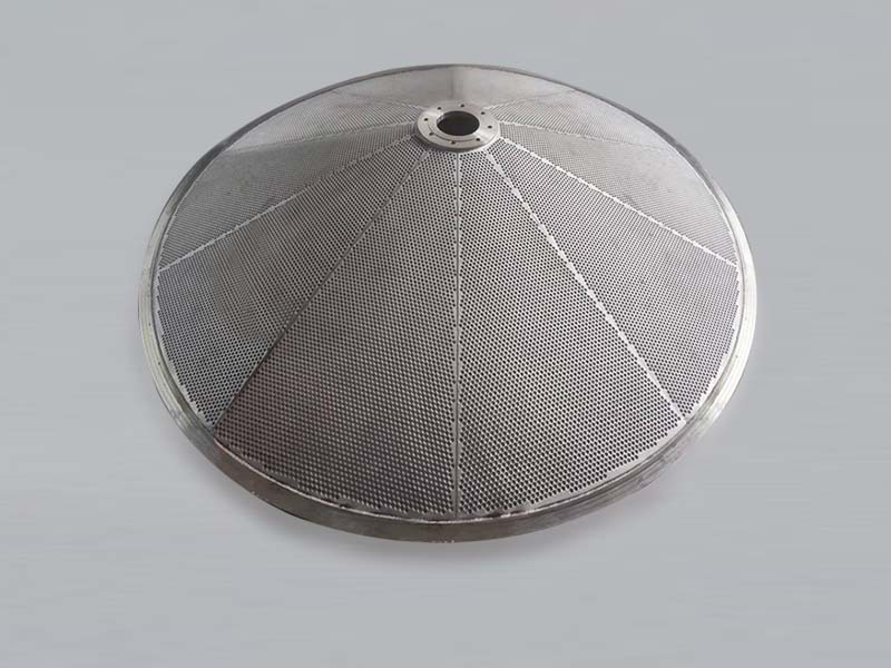 SFP-10: Conical sintered wire mesh filter for fluid bed dryer