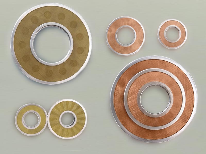 several pieces of oil lubrication disc filter with brass / copper material