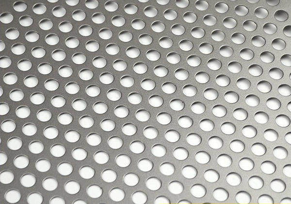 a piece of ss316 perforated plate with 60 degree staggered round holes