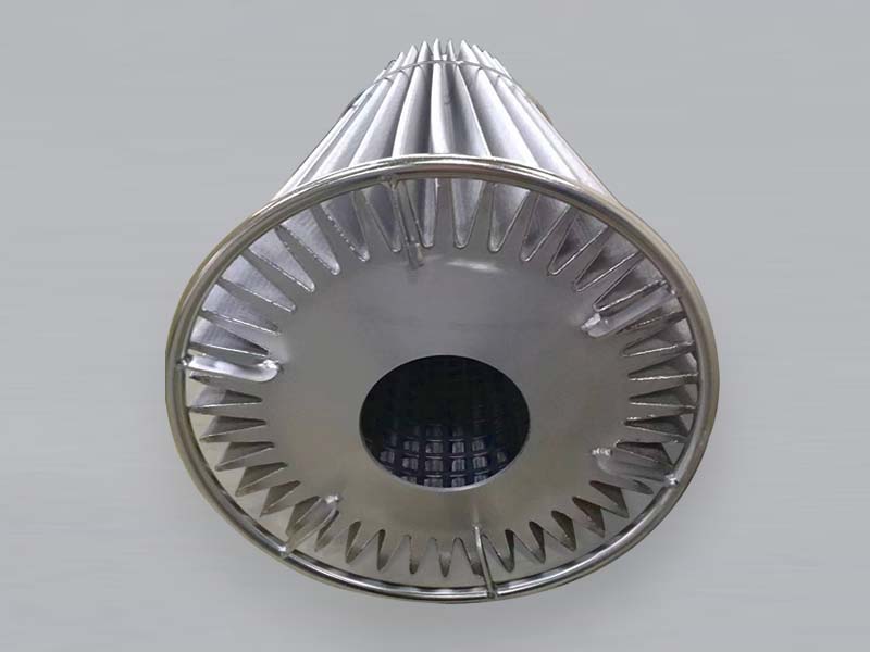 The sintered metal fiber felt cylinder is used for dust removal.