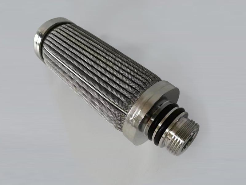 stainless steel filter pleated candle filter with male threads and precious filtration