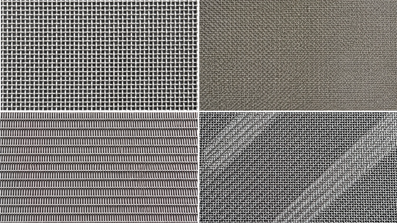 Woven Wire Mesh Weave Comparison Woven wire mesh structure comparison