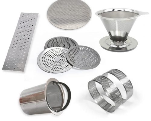 etched metal products in different shapes